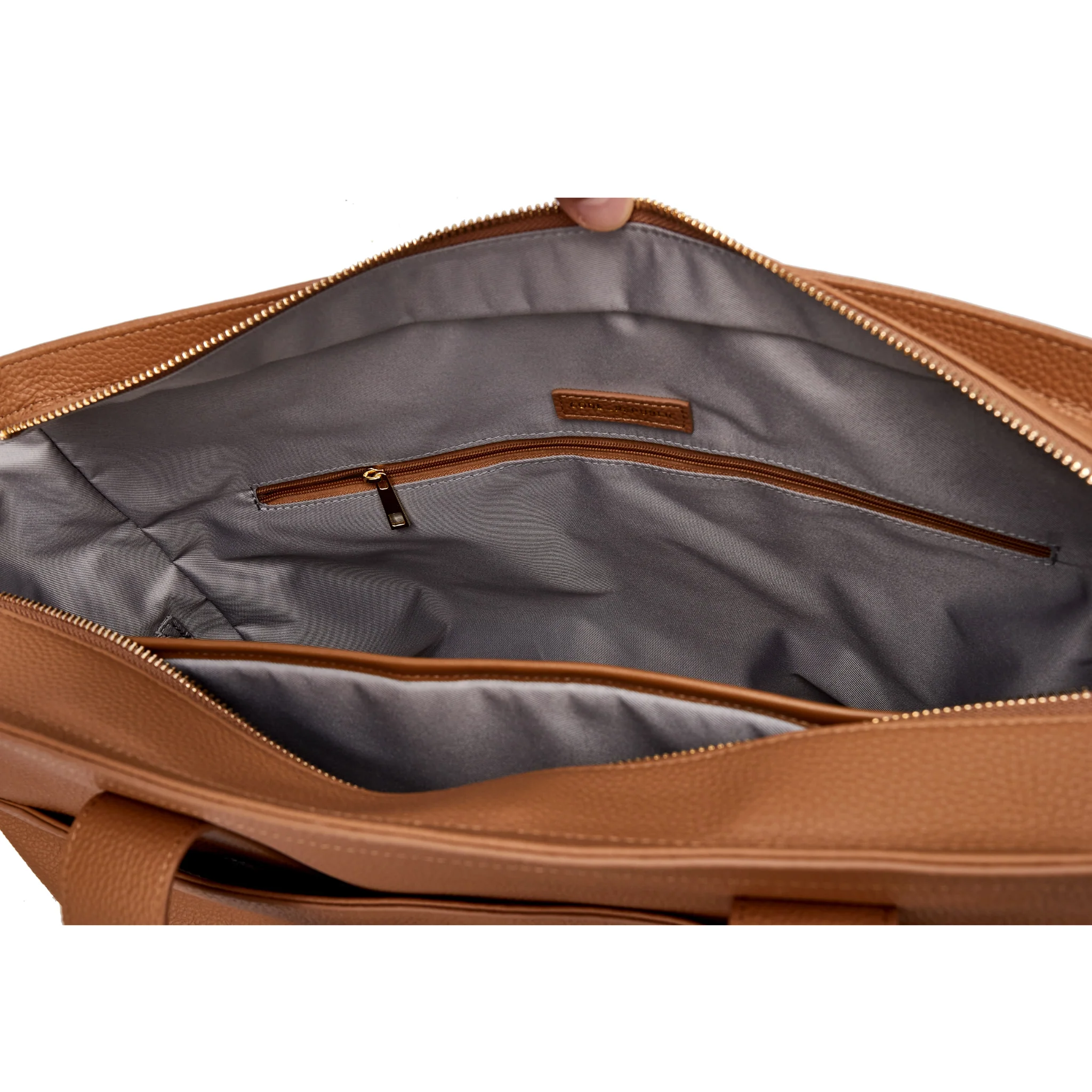 16" Slouchy Leather Laptop Tote | Large Capacity - Image 10