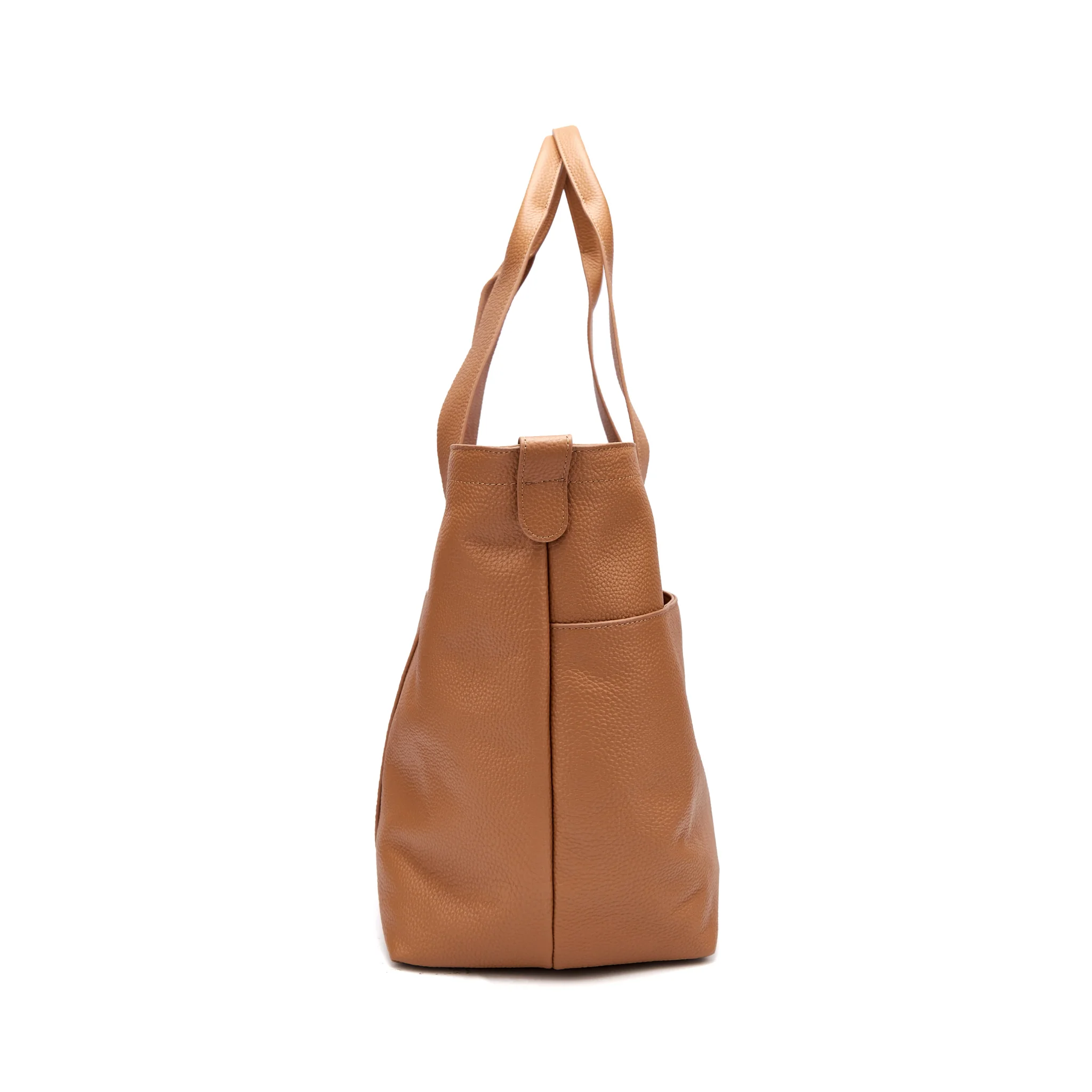 16" Slouchy Leather Laptop Tote | Large Capacity - Image 4