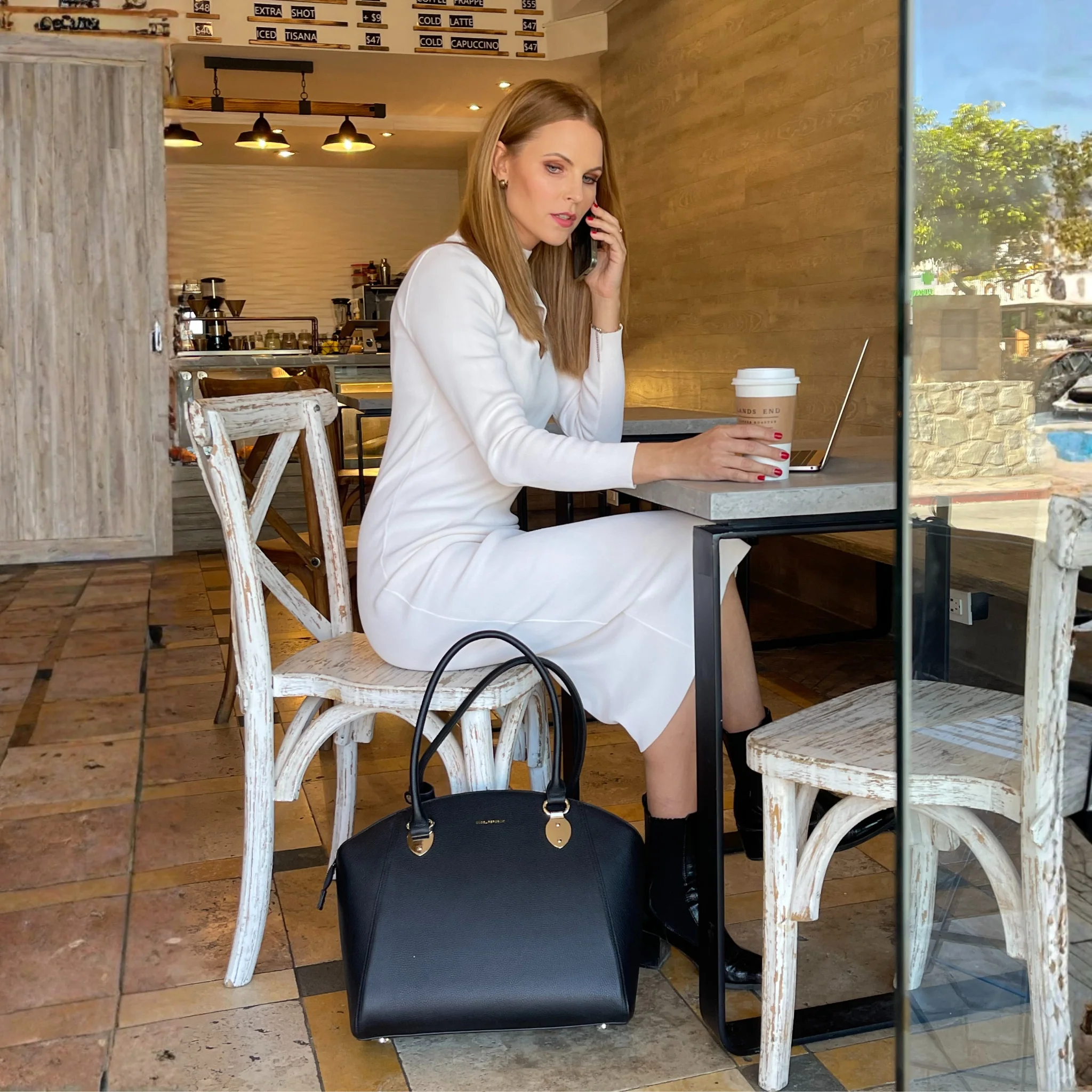 SAVANNAH 14” LAPTOP HANDBAG | ITALIAN LEATHER - Image 30