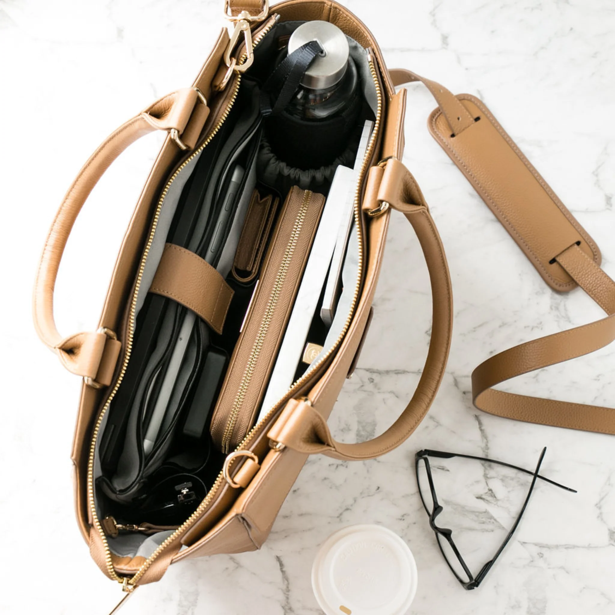 SAVANNAH 14” LAPTOP HANDBAG | ITALIAN LEATHER - Image 38