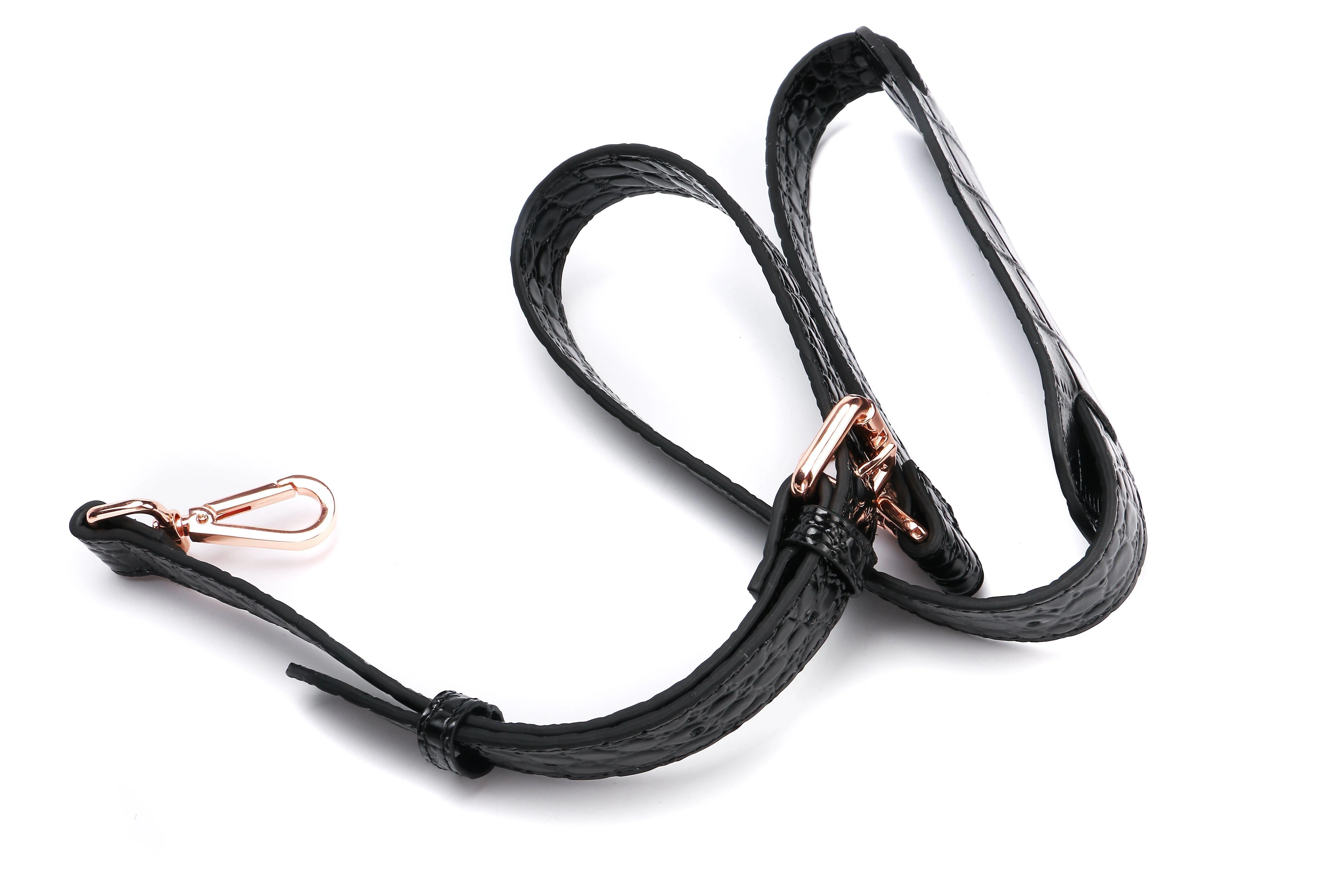 [limited edition] JULIA BLACK | croc patent Leather 14"Laptop Handbag | CHAMPAGNE GOLD - Image 14