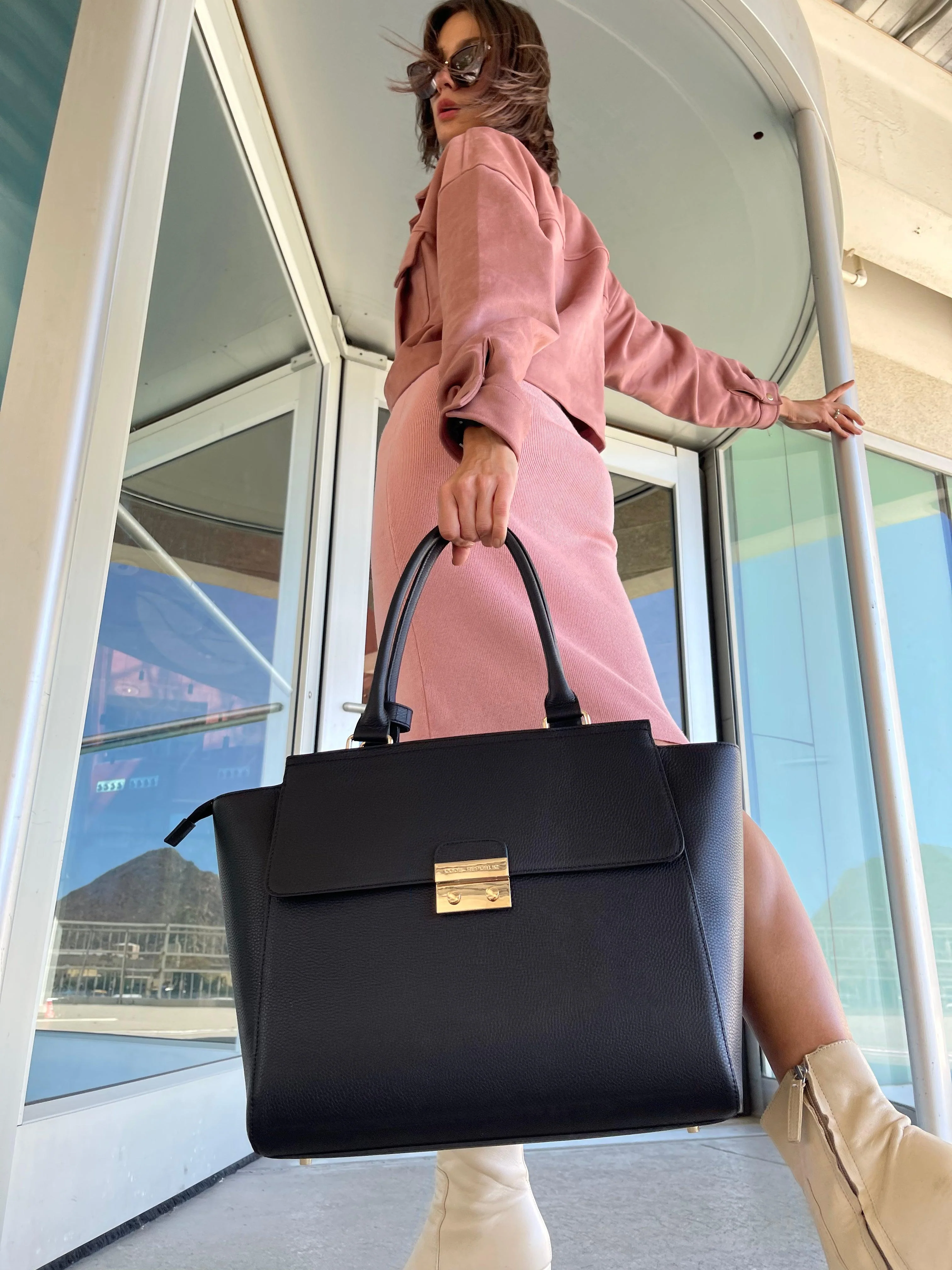 DANIELLE 14” LAPTOP HANDBAG BUNDLE | ITALIAN LEATHER - Image 10