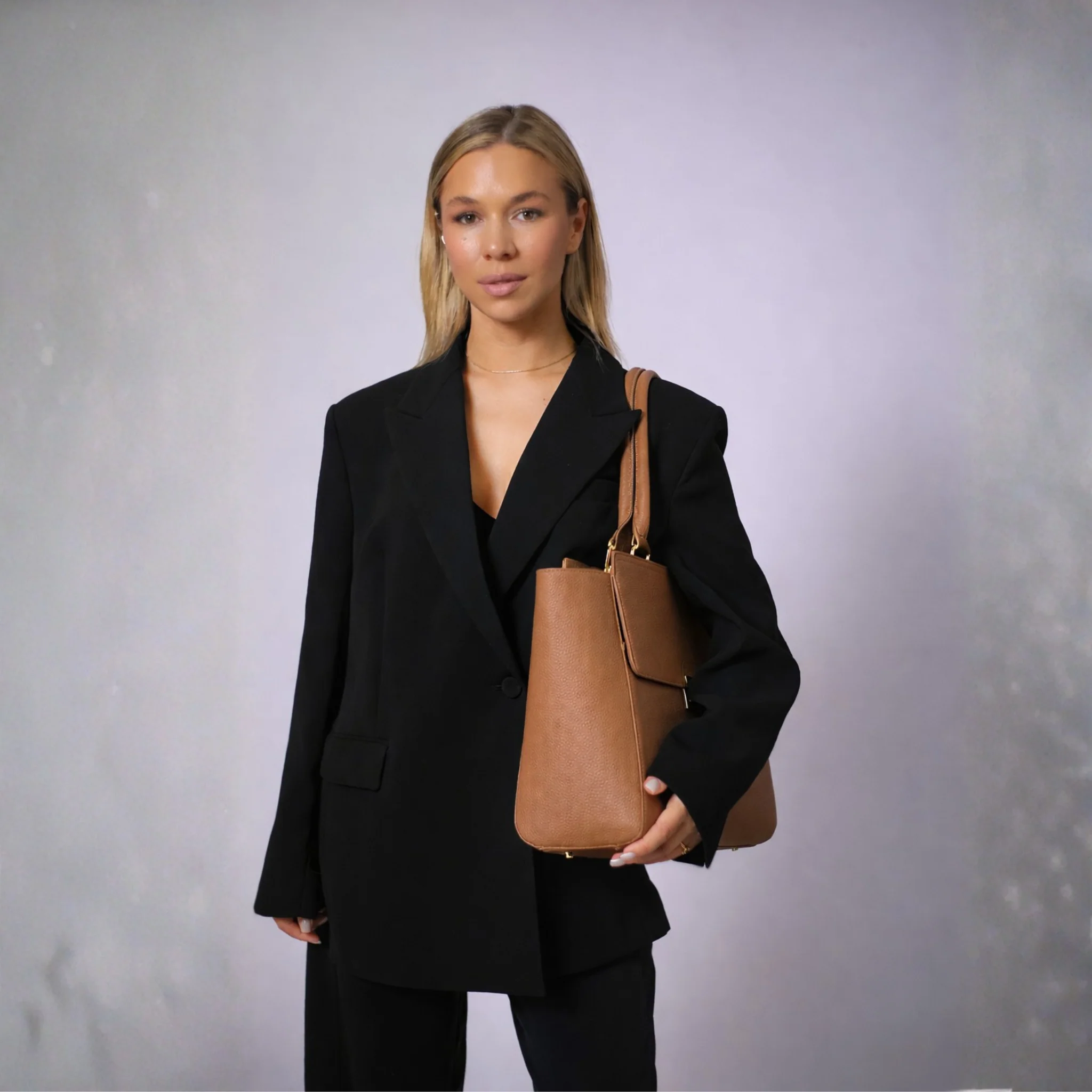 DANIELLE 14” LAPTOP HANDBAG | ITALIAN LEATHER - Image 49