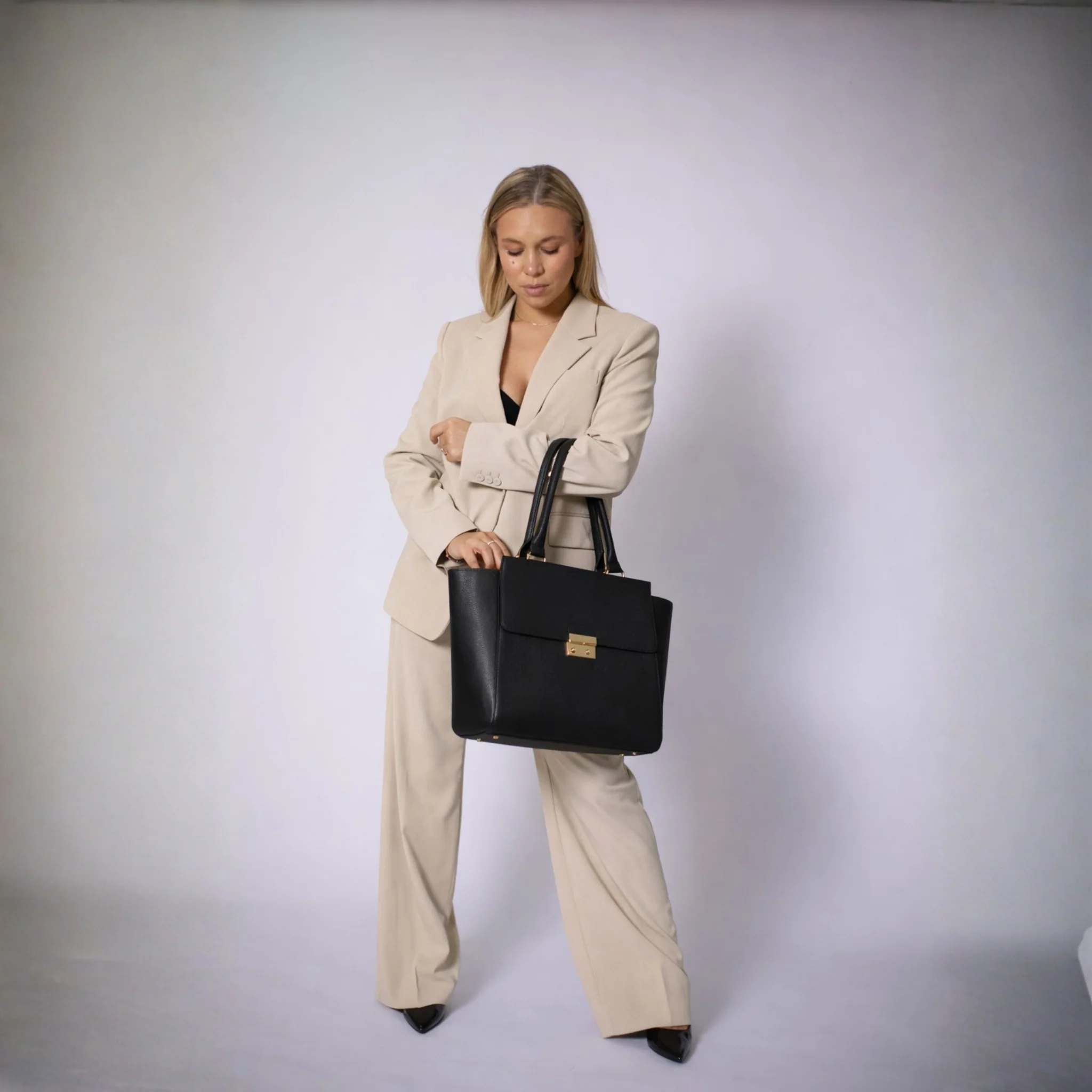 DANIELLE 14” LAPTOP HANDBAG | ITALIAN LEATHER - Image 33